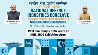 Watch Live | Raksha Rajya Mantri Shri Sanjay Seth visits the NDIC 2026 Exhibition Area