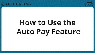 EZLynx 5 - How to Use Auto Pay Feature
