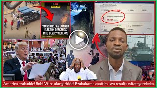 Breaking News! Obunkenke! America erabudde abaayo! Bobi Wine Alangiridde ekiddako! Museveni asattira