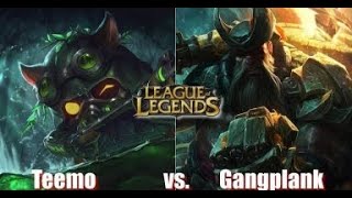 Teemo  VS Gangplank Toplane  deutsch