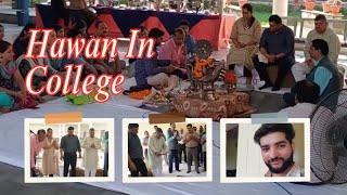 Hawan in college ||HRIT||VLOG||PREM BALI