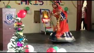 rajasthani song dance video in college on Christmas day celebration