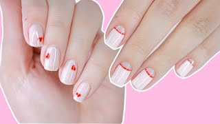 3 Easy Valentine's Day Gel Nail Art Designs for Beginners
