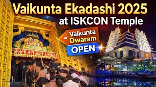 ISKCON Vaikunta Ekadashi Celebration Vaikunta Dwaram Opened 🔔#temple #iskcon #hindu #viralvideo #yt 