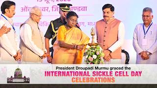 The President attended the International Sickle Cell Day program in Omkareshwar, Madhya Pradesh.
