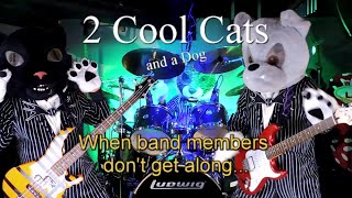 2 COOL CATS came by the studio...When band members don't get along :)