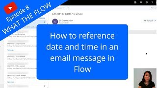 How to insert a date field value in an email in Flow
