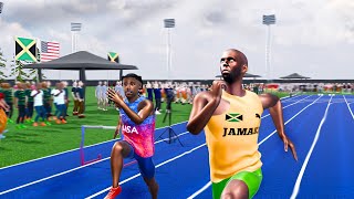 Usain bolt VS Noa Lyes ( Speed comparison 3D)