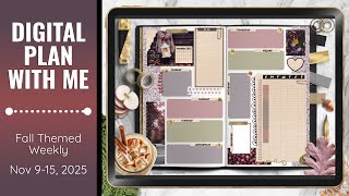 PLAN WITH ME // Fall Themed Weekly / November 9-15, 2025