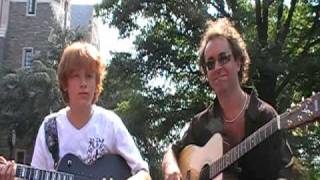 Michael Bard & Justin Steuer jamming at Georgetown University jr. summer discovery camp