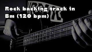 Rock backing track in Bm (120 bpm)