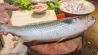 Most Popular Big Batta Fish Cutting Skills | Fish Cutting Live
