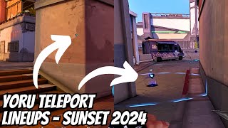 BEST Yoru Teleport Lineups for SUNSET You Need to Know Attack/Defense/Retake - 2025