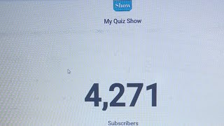 My Quiz Show is going live!