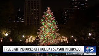 Thousands gather to kick off holiday season at Chicago's Christmas Tree lighting