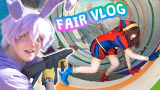 Jax gets RAGE BAITED at the Fair | Cosplay in Public VLOG | The Amazing Digital Circus