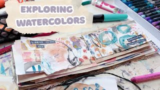 🎨✨Exploring With Watercolor! | Watercolor Play in My Art Journal (No Talking)