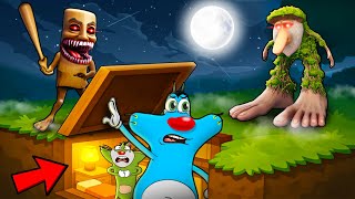 Roblox Oggy Spends Dangerous Night In Bunker With Jack