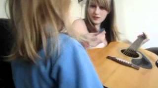 Acacia learning guitar :)