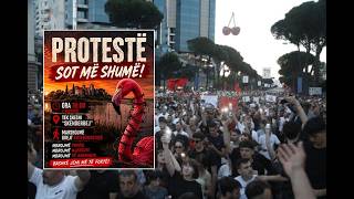 🔴Protestë masive para Kryeministrisë për Zvërnecin. Qytetarët refuzojnë ftesën e Ramës