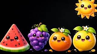Sensory for Babies 🍓✨ | Dancing Fruits Party – Super Colorful Animation!