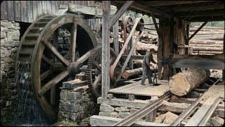 Before Engines: How Water-Powered Sawmills Worked