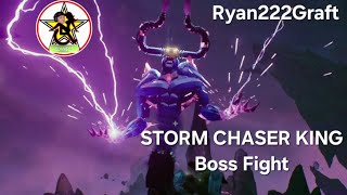 STORM CHASER KING 🦬 BOSS FIGHT 🤴LEGO FORTNITE 🧱 SOLO FIRST ATTEMPT