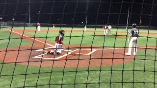 Bryce Pantozzi doubles in the Diamond Nation 15U World Series