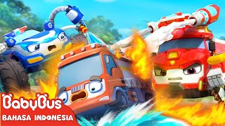 Tanker Truck Leaks Oil! 🔥 | Rescue Team 🚒 | Truck Song | Nursery Rhymes | BabyBus Indonesian