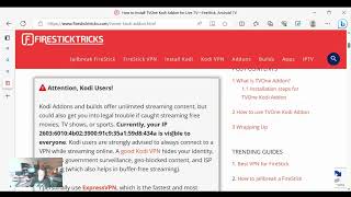 Firestick Tricks Live tv tutorial