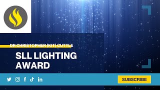 Dr Christopher (Kit) Cuttle received SLL Lighting Award