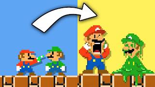 Mario but everything YOU touch turns to Slime! - BTG Reacts to funny Mario videos!