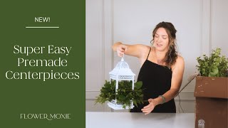 Effortless DIY Wedding Decor: Stunning Premade Centerpieces With Lanterns, Wreaths, And Garland