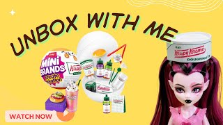 🎃👻 Unboxing Mini Brands Krispy Kreme Halloween Capsules! 🍩🧁