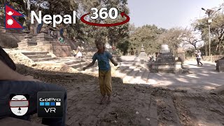 🌍 360° Swayambhunath Steps | Kathmandu, Nepal 🇳🇵【GoPro VR Travel | 360 Video】