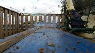 Eploding sheet in slow motion