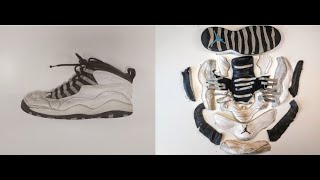$1341 Vintage Air Jordan 10 OG 1994 " Steel" Destroyed ASMR