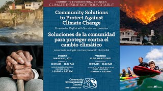CEC Climate Resilience Roundtable: Community Solutions to Protect Against Climate Change | #CECSB