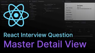 Master Detail View - React Coding Interview Question