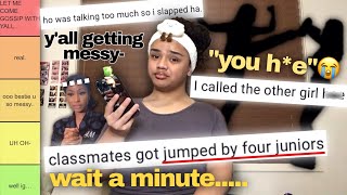 YALL GOT JUMPED..? | ranking YOUR DRAMA stories😭