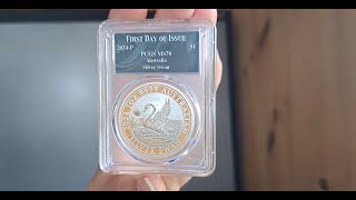 ONE OF THE MOST ELEGANT COINS EVER - 1oz Silver Swan MS70 First Day Of Issue