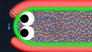 Slither.io 001 Tiny Hacker Snakes Trolls Giant Snakes Epic Slitherio Gameplay #slithersnake #omg