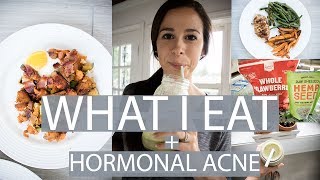 WHAT I EAT + Hormonal Acne + 500 subscriber GIVEAWAY!