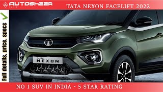 Tata Nexon Facelift 2022 - New  Model Launch in INDIA | Safest SUV | Full Details | Autosheer India