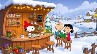 Winter Cookie Time with Snoopy & Charlie Brown 🍪❄️ Calm Lofi Beats for Reading & Focus