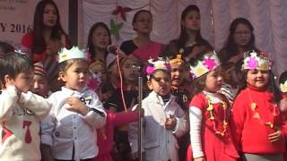 chand bagh pre school student singing national anthem//let see tallency of student