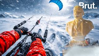 These two Frenchmen are attempting to cross Antarctica… (with just a sail)