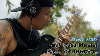 |Bikin karya lagu di halaman rumah di bantu Power station BLUETTI AC180 