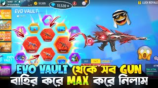 EVO VAULT থেকে সব GUN বাহির করে MAX করে নিলাম 😱 কত হাজার ডায়মন্ড লাগলো? 💖