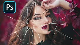 Broken Glass Effect in Photoshop – Easy & Eye-Catching Tutorial